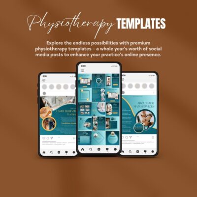 1 Year PHYSIOTHERAPY Social Media Posts